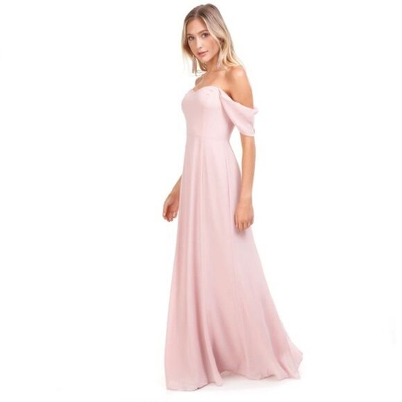 ✨ WAYF Rachel Off the Shoulder Gored Maxi ✨ - Picture 2 of 15